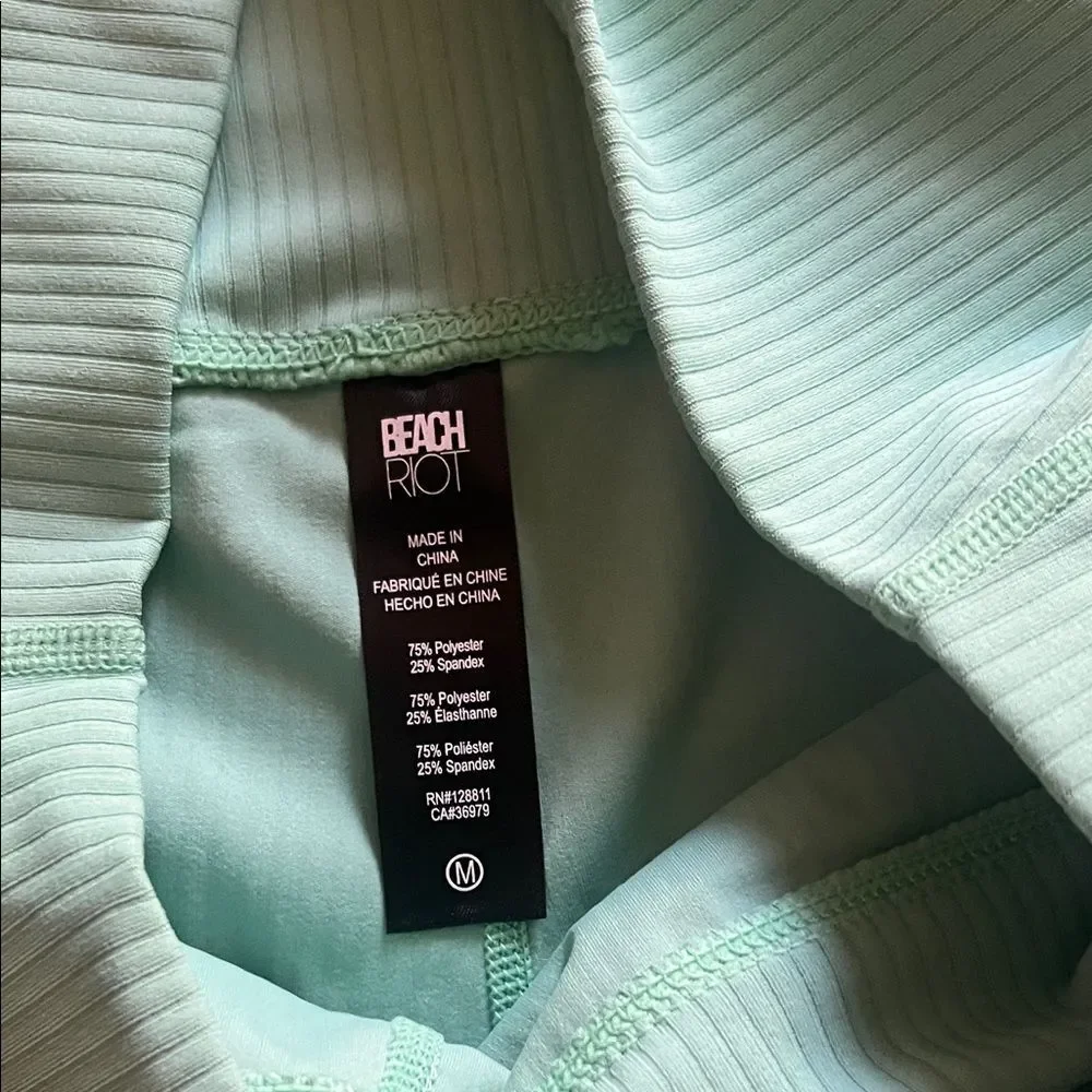 Beach Riot Aqua Leggings with Ruched Detail